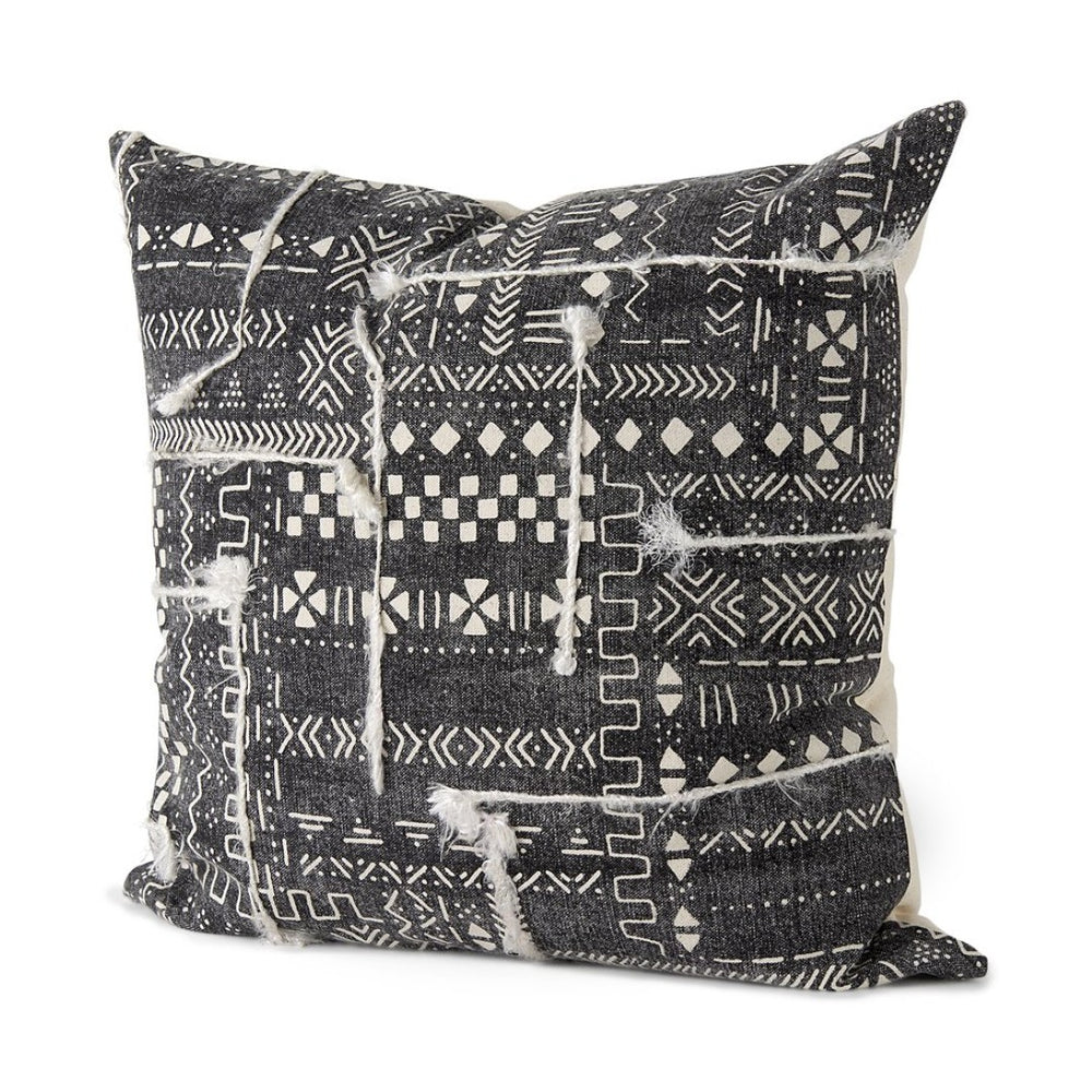 Mercana Bethune Decorative Pillow Cover with Striking Embroidered Pattern for Modern and Boho Interiors 67334