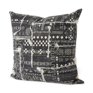 Mercana Bethune Decorative Pillow Cover with Striking Embroidered Pattern for Modern and Boho Interiors 67334