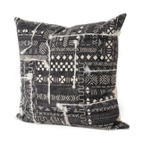 Bethune 18 x 18 Black And White Embroidered Pattern Decorative Pillow Cover