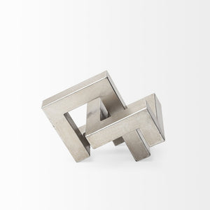 Mercana Link Modern Metal Sculpture - Eye-Catching Decorative Object for Contemporary Home Accents 67014