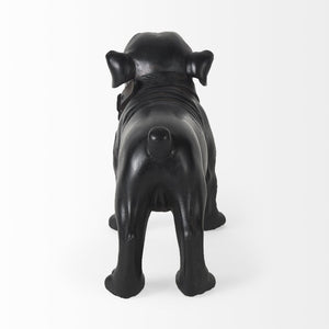 Mercana Rocky Modern Boxer Dog Sculpture – Sleek Resin Accent for Home Decor, Perfect for Any Style Black Resin | 8H 57799