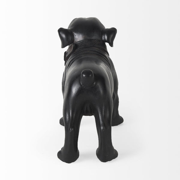 Mercana Rocky Modern Boxer Dog Sculpture – Sleek Resin Accent for Home Decor, Perfect for Any Style Black Resin | 8H 57799