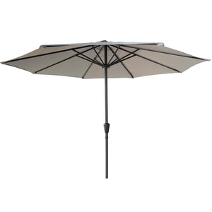 English Elm 9' Outdoor Aluminum Market Umbrella Uv 50 Plus Vented Canopy with Crank Tilt Patio W2911P277284