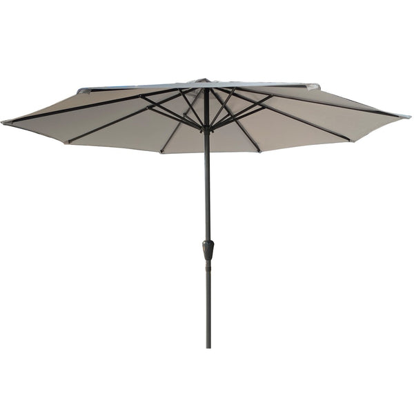 English Elm 9' Outdoor Aluminum Market Umbrella Uv 50 Plus Vented Canopy with Crank Tilt Patio W2911P277284