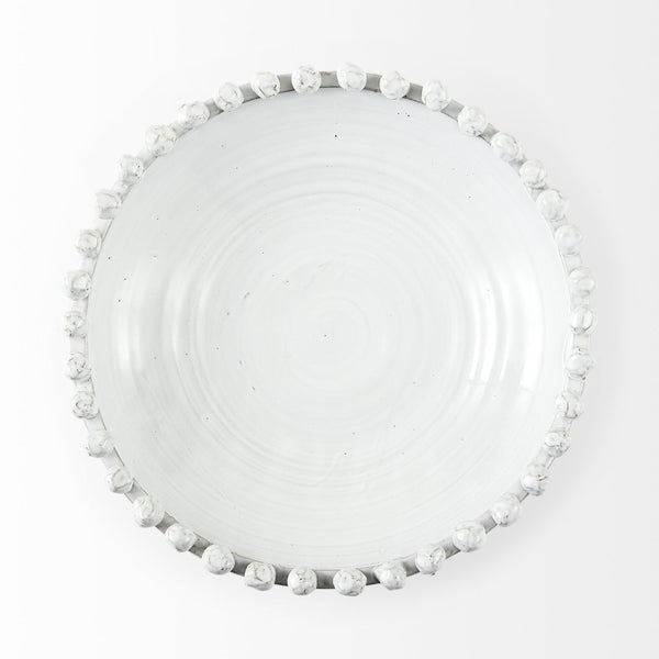 Mercana Basin Elegant Glazed Decorative Bowl - Timeless Minimalist Accent for Stylish Home Interiors 67677