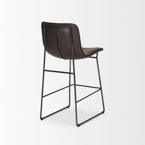 Mercana Meritt 37"H Counter Stool with High-Back Support for Stylish Kitchen, Bar, or Dining Areas 67607