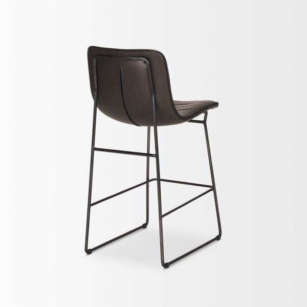 Mercana Meritt 37"H Counter Stool with High-Back Support for Stylish Kitchen, Bar, or Dining Areas 67607