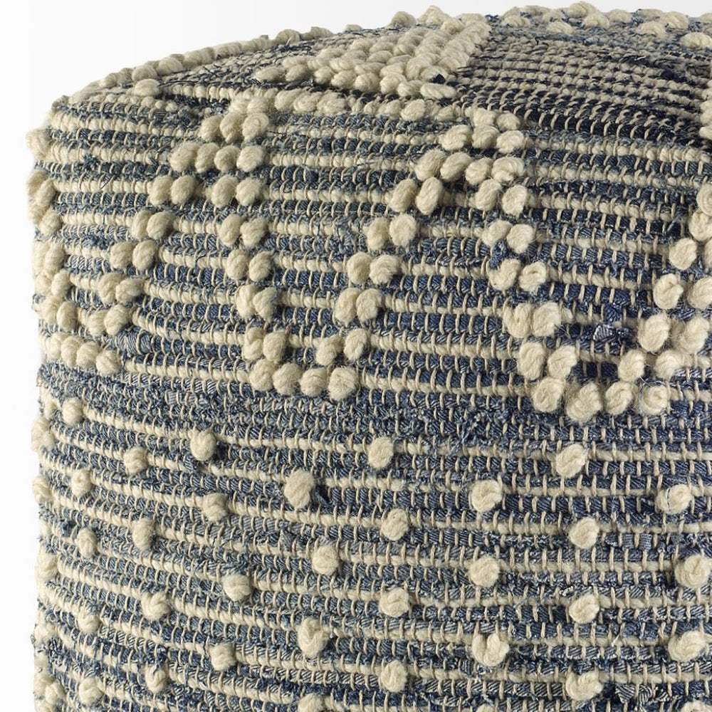 Mercana Rofi Handcrafted Cotton Pouf - Versatile Cube Accent for Stylish Interiors, Seating & Decor 67584