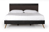 VIG Furniture Queen Nova Domus Tabitha Modern Dark Brown Recycled Pine Bed VGWH180430-BED-Q