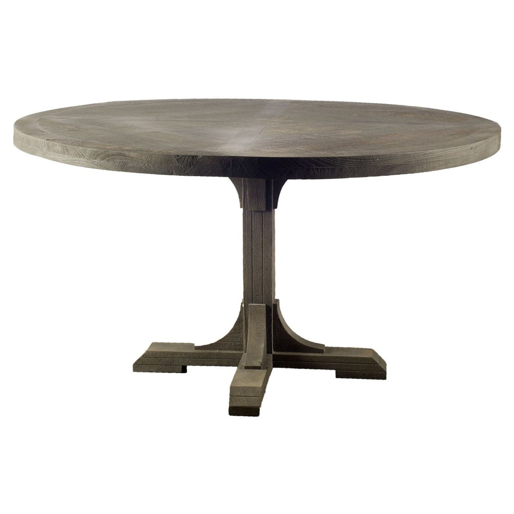 Mercana Barrett Round Dining Table - Handcrafted Mango Wood Centerpiece for Farmhouse & Modern Interiors 67626