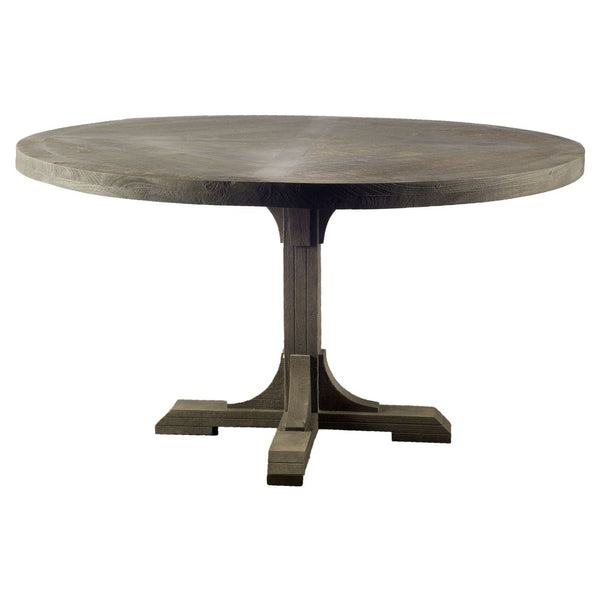 Mercana Barrett Round Dining Table - Handcrafted Mango Wood Centerpiece for Farmhouse & Modern Interiors 67626
