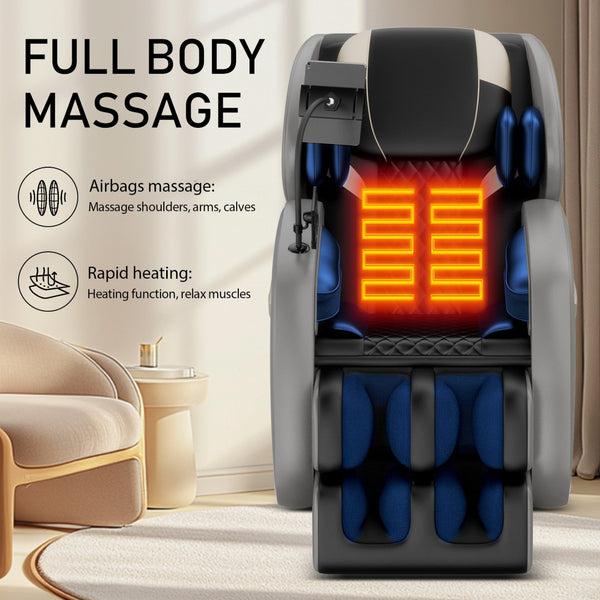 English Elm Massage Chair Recliner – Zero Gravity Full Body Air Pressure Therapy For Ultimate Relaxation & Comfort P2 W1875P307303-GIGA