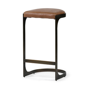 Mercana Tyson II Stylish Industrial-Modern Stool for Counter Seating – Compact, Comfortable, and Chic Design 67760