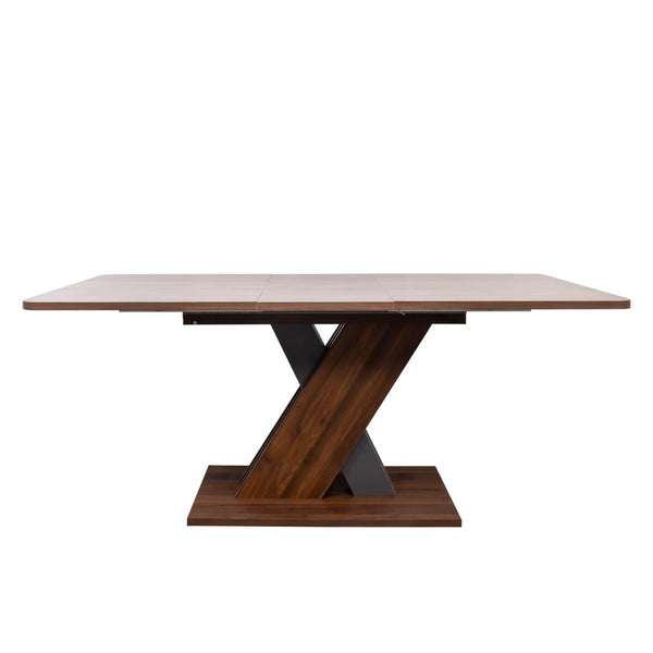 English Elm Multifunctional Extendable Console Dining Table with Geometric X Base Melamine Top W331S00179