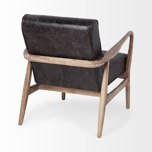 Mercana Phineas Accent Chair: Mid-Century Modern Design with Luxurious Upholstery and Durable Frame 67687