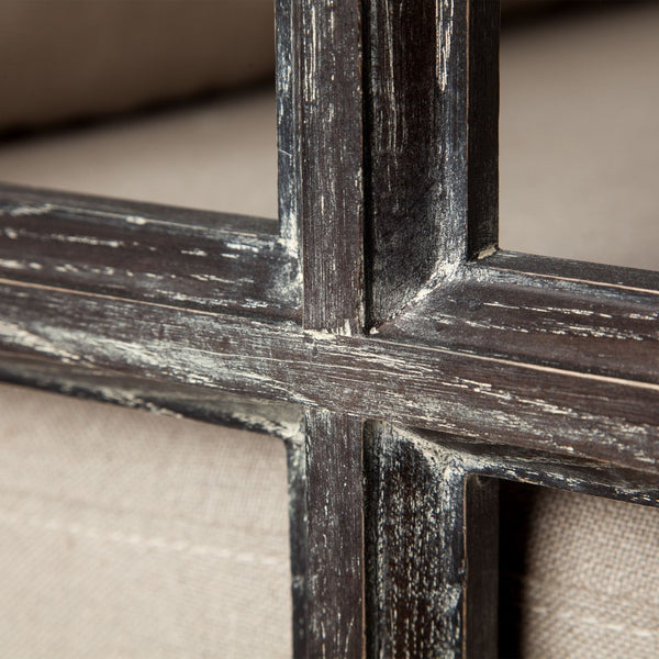 Mercana Skylar Chic Demi-Lune Accent Chair with Plush Cushions and Sculptural Wooden Frame for Any Space Cream Fabric | Brown Wood 67514