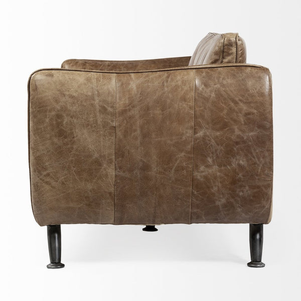 Mercana Cobain I 84" Two-Seater Sofa - Premium Leather, Modern Industrial Design for Luxurious Comfort 67680