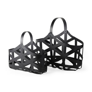 Mercana Tyrell Metal Baskets for Stylish Organization - Modern Industrial Design for Home Décor & Storage 67798