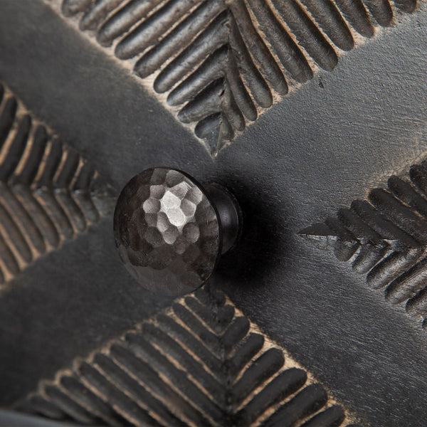 Mercana Hogarth 48" Rectangular Coffee Table with Solid Wood Top and 3 Drawers for Stylish Living Room Storage 67742