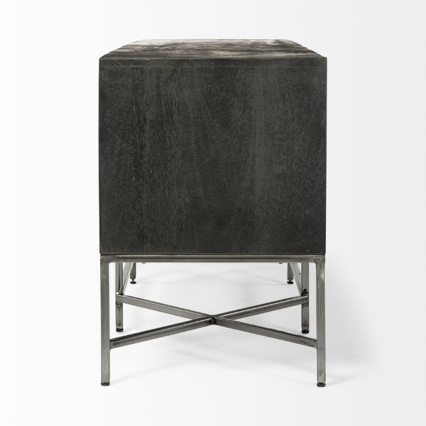 Mercana Hogarth Solid Wood TV Stand Media Console with Elegant Storage for TVs Up to 81" – Fully Assembled! 67741