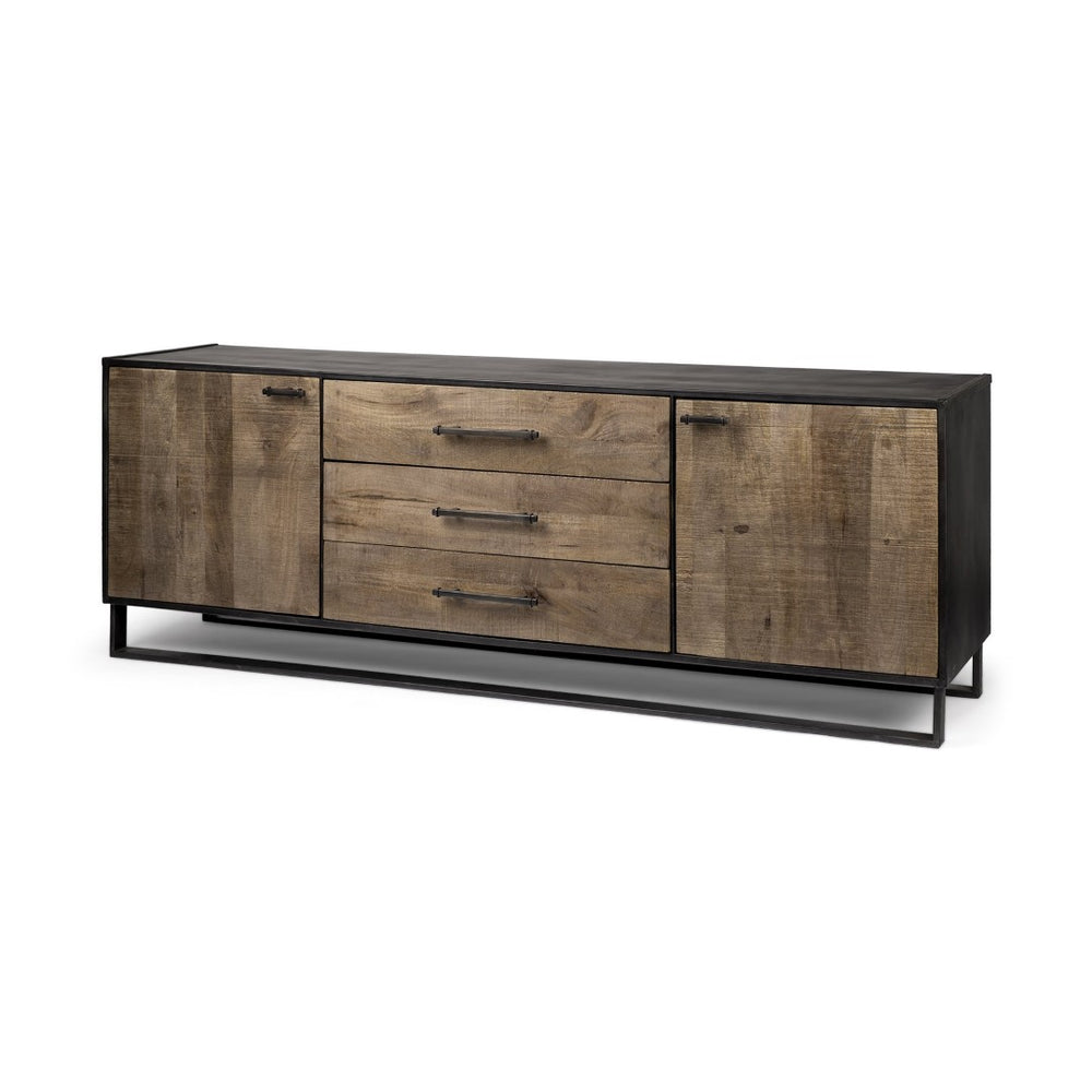 Mercana Alvin Sideboard - Stylish Storage Solution with 3 Drawers and 2 Cabinets for Modern Interiors 67851