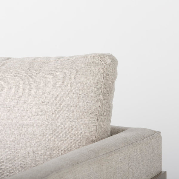 Mercana Rupert Luxe Modern Club Chair with Plush Comfort and Eye-Catching Metallic Frame for Stylish Spaces 67929