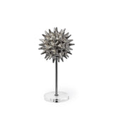 Mercana Morning Star I (Small) 7L x 7W Silver Spiky Metal Orb On A Pedestal 68070