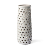 Canasta Large Rustic White Ceramic Decorative Vase