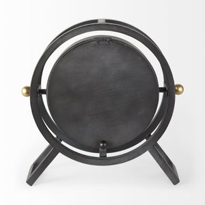 Mercana Gaston Industrial Circular Table Clock – Vintage Charm with Modern Simplicity for Any Space 68083