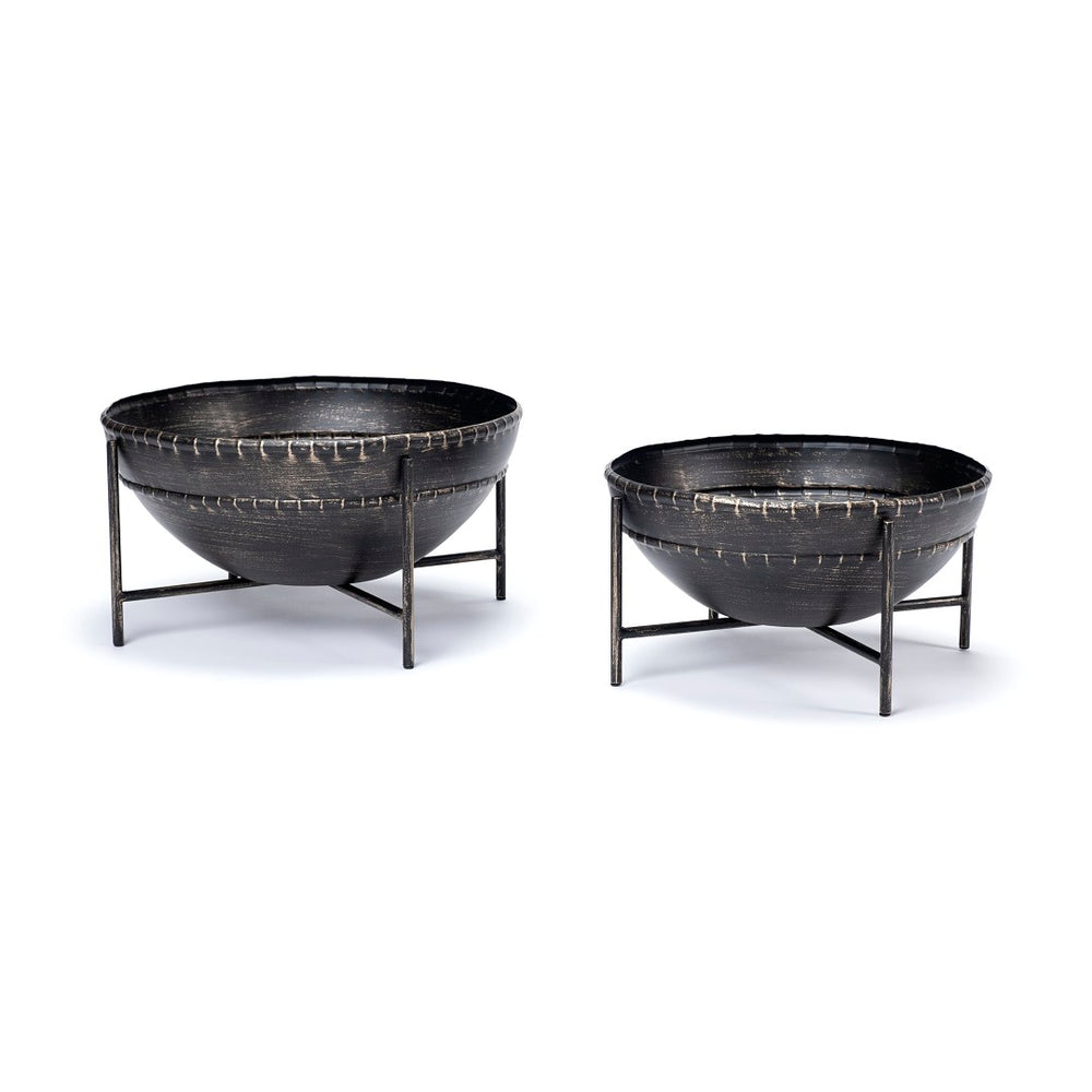 Mercana Cauldron Rustic-Bronze Metal Bowls for Stylish Home Décor – Perfect for Centerpieces & Displays 68251