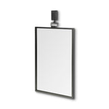 Mercana Grimm 24x43 Rectangular Gray Metal Frame Mirror 68296