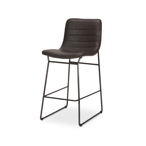 Mercana Meritt 37"H Counter Stool with High-Back Support for Stylish Kitchen, Bar, or Dining Areas 67607
