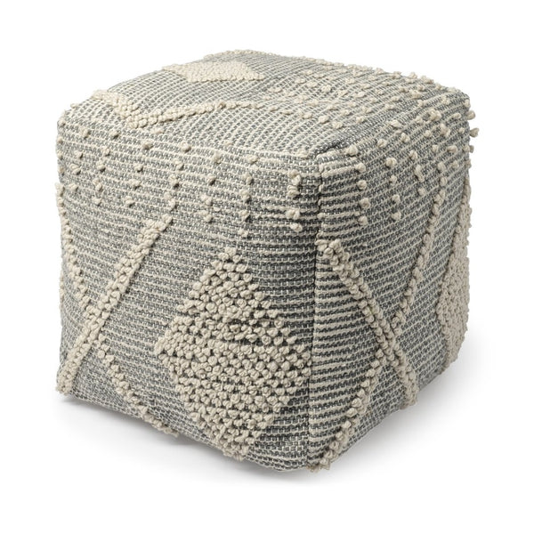 Mercana Brinket Handwoven Square Pouf – Stylish Multi-Use Accent for Living Rooms, Bedrooms, and More! 68387