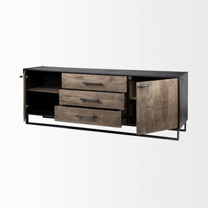 Mercana Alvin Sideboard - Stylish Storage Solution with 3 Drawers and 2 Cabinets for Modern Interiors 67851