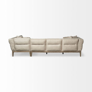 Mercana Denali III Luxurious Upholstered Sectional Sofa with Solid Beechwood Frame for Stylish Living Spaces 68182-AB