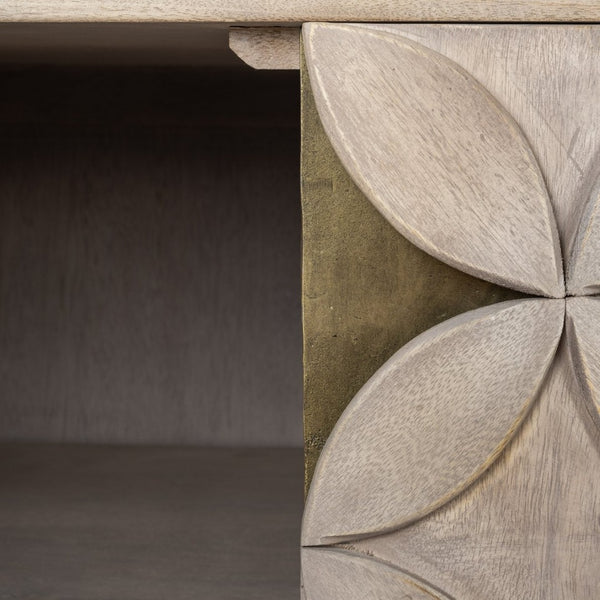 Mercana Excelsior I Luxurious Solid Wood Sideboard with Glamorous Design and Ample Storage for Your Home 68222