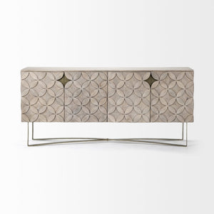 Mercana Excelsior I Luxurious Solid Wood Sideboard with Glamorous Design and Ample Storage for Your Home 68222