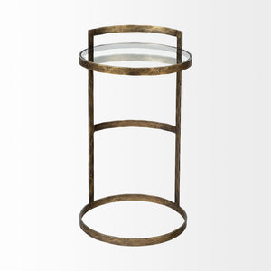 Mercana Reimer Accent Table: Contemporary Round Design with Sturdy Frame for Stylish Home Decor & Essentials 68235