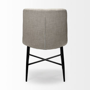 Mercana Barrow Modern Dining Chairs - Plush Upholstered Comfort with Sturdy Industrial Design for Any Space 68307