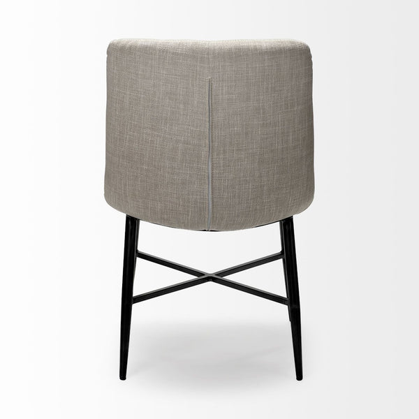 Mercana Barrow Modern Dining Chairs - Plush Upholstered Comfort with Sturdy Industrial Design for Any Space 68307