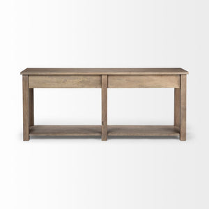 Mercana Harrelson 72" Console Table - Stylish Solid Mango Wood with 4 Drawers for Modern Farmhouse Charm 68205