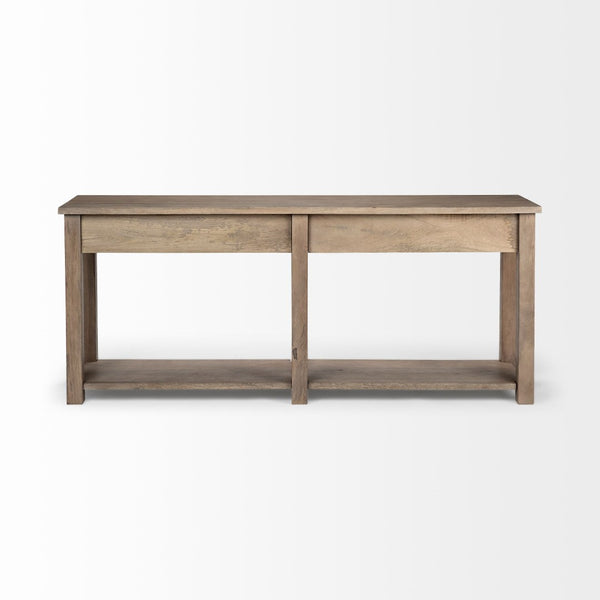 Mercana Harrelson 72" Console Table - Stylish Solid Mango Wood with 4 Drawers for Modern Farmhouse Charm 68205