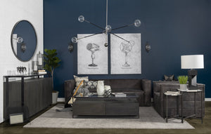 Mercana Wilhelm Industrial Chain-Link Metal Sculpture for Modern Decor, Perfect for Shelves and Tables Silver Metal | 7H 67816