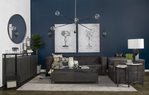 Mercana Wilhelm Industrial Chain-Link Metal Sculpture for Modern Decor, Perfect for Shelves and Tables Silver Metal | 7H 67816