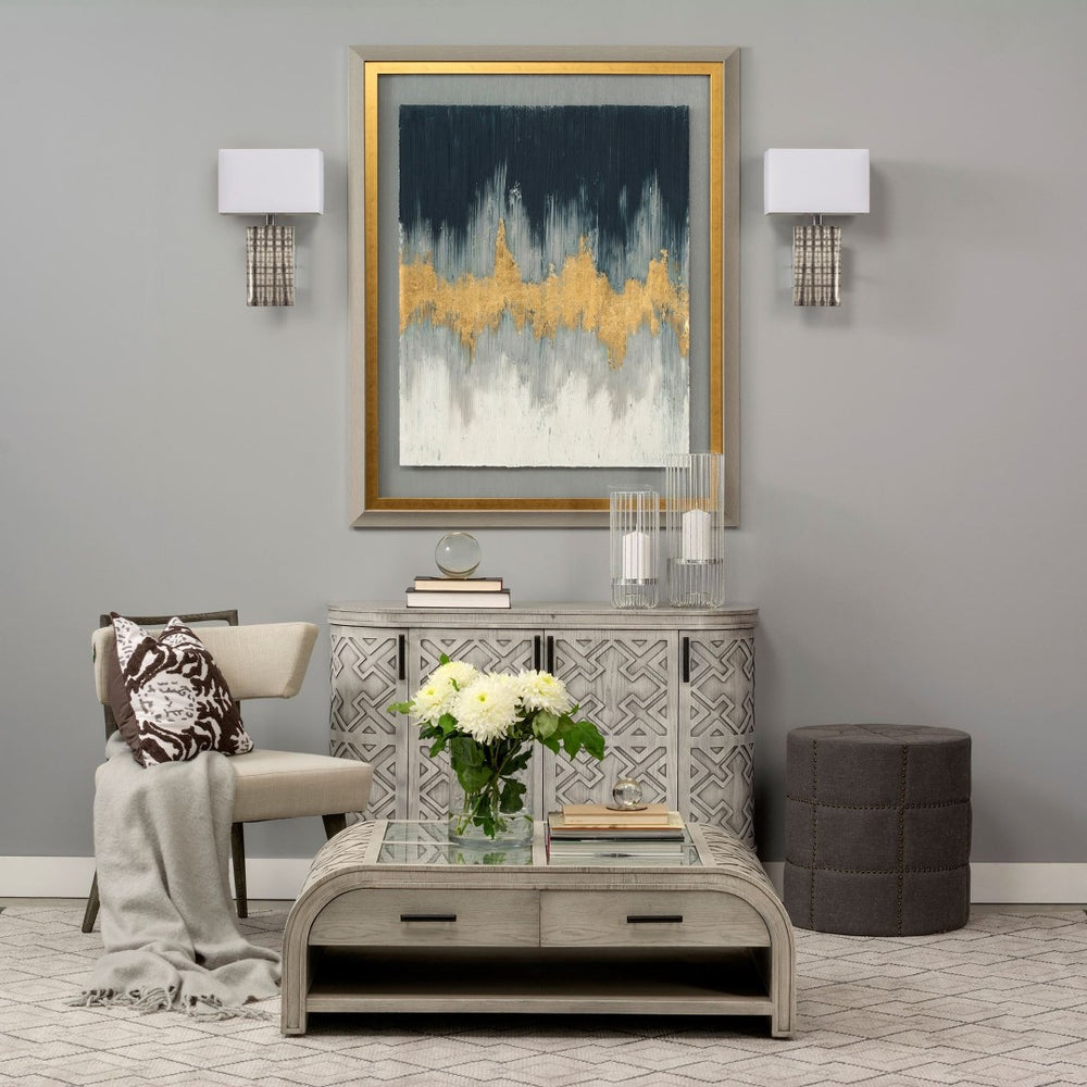 Mercana Arcadia Modern 11x17 Wall Sconce - Elegant Rectangular Fabric Shade for Stylish Ambient Lighting 67940