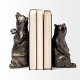 Mercana Sleuth (Set of 2) 9L x 8W Grizzly Bear Bookends 68069