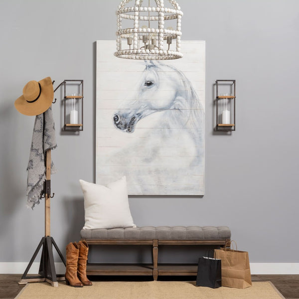 Mercana Lamda Stylish Freestanding Coat Rack with Rustic Charm for Entryways, Mudrooms, and Offices 68000