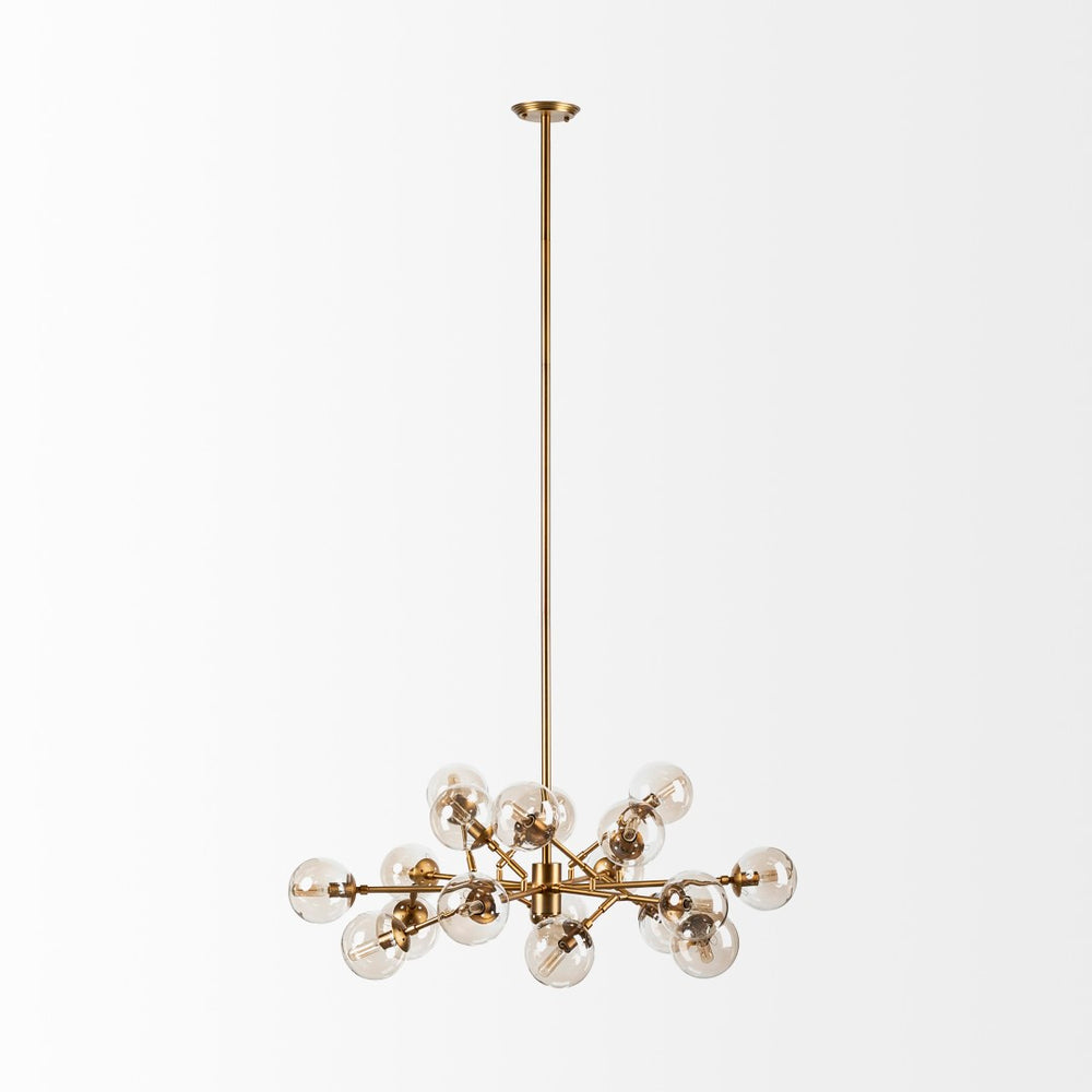 Mercana Rudyard Multi-Arm Chandelier: Elevate Your Space with Art Deco Glamour and Warm Ambient Lighting 68293