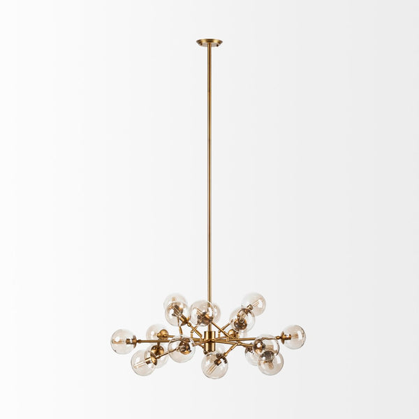 Mercana Rudyard Multi-Arm Chandelier: Elevate Your Space with Art Deco Glamour and Warm Ambient Lighting 68293