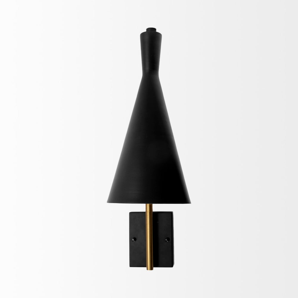 Mercana Tremont Wall Sconce - Industrial Style Lighting with Conical Shade for Modern Home Decor & Accents 68287